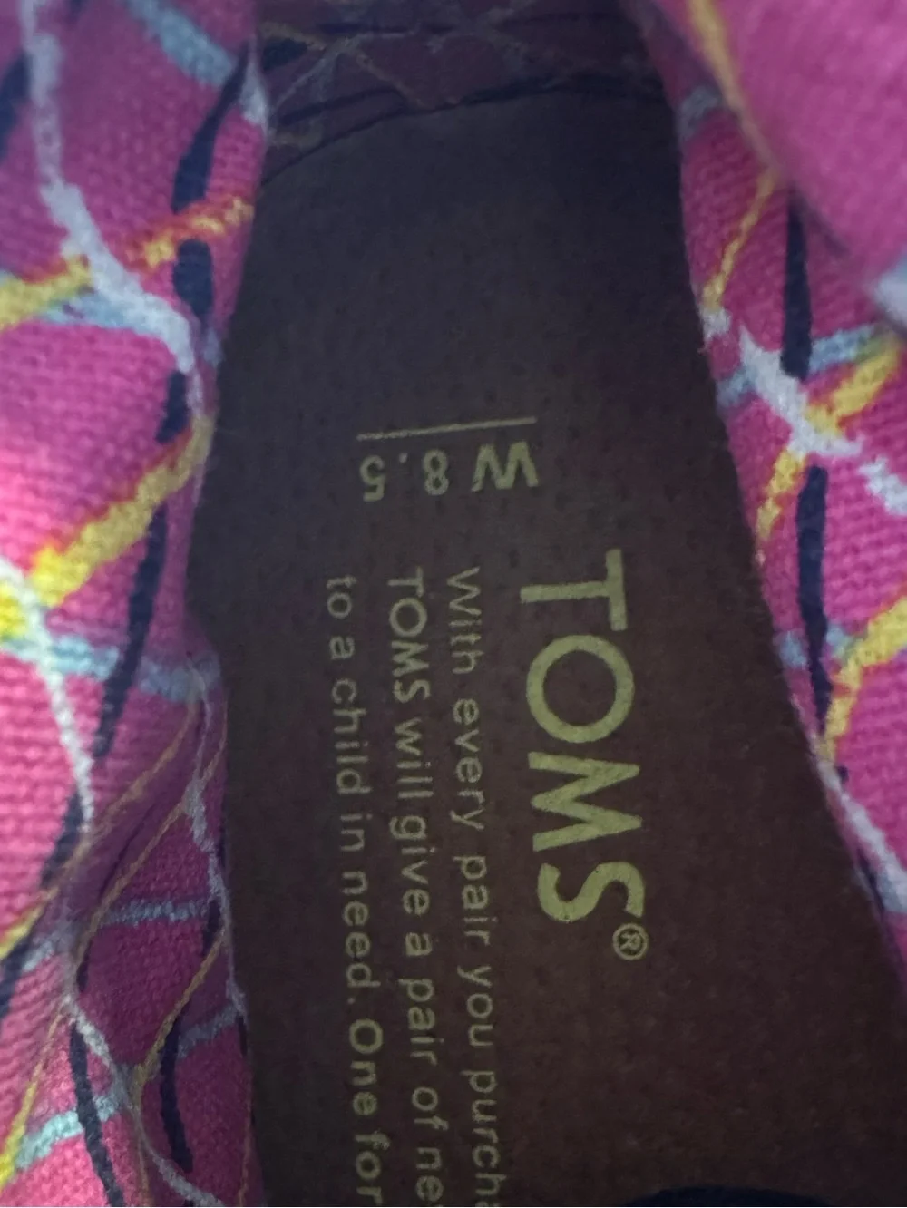 Toms Canvas Metallic Aztec Chukka Booties size 8 1/2
